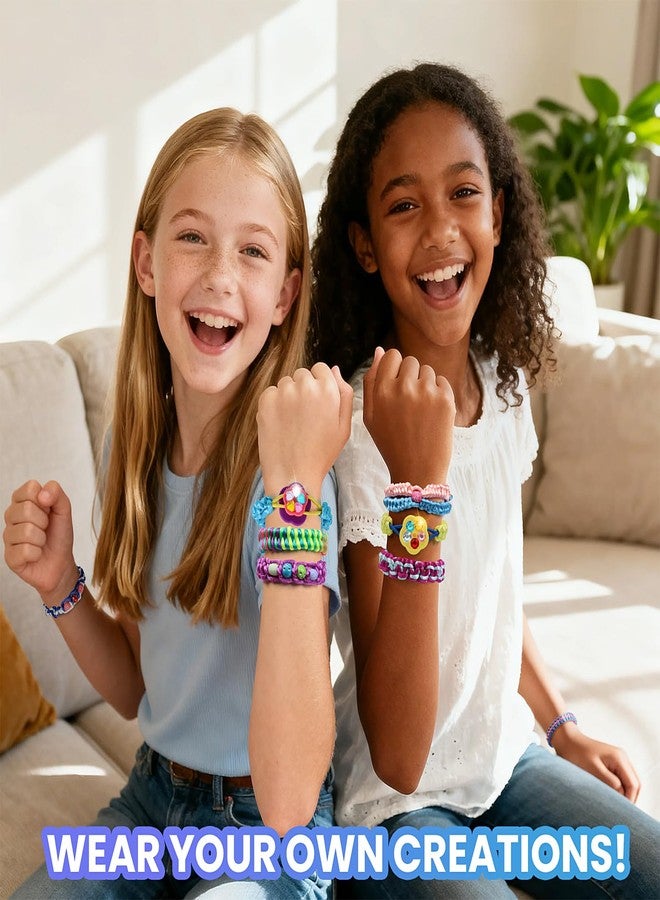 DDAI Bling Friendship Bracelet Making Kit for Girls - Arts & Crafts for Kids Ages 8-12 - String Bracelet Loom Box for Kids, Birthday Gift Toy for 8 9 10 11 12 Years Old - Image 4
