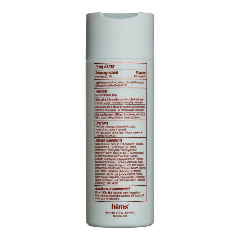 HIMS & HERS Hims Dandruff Detox Shampoo - Dermatologist Formulated for Dry, Oily, Itchy, Flaky Scalp Shampoo with 1% Zinc Pyrithione, Argan & Avocado Oil - 2 x 6.4 fl oz - Image 2