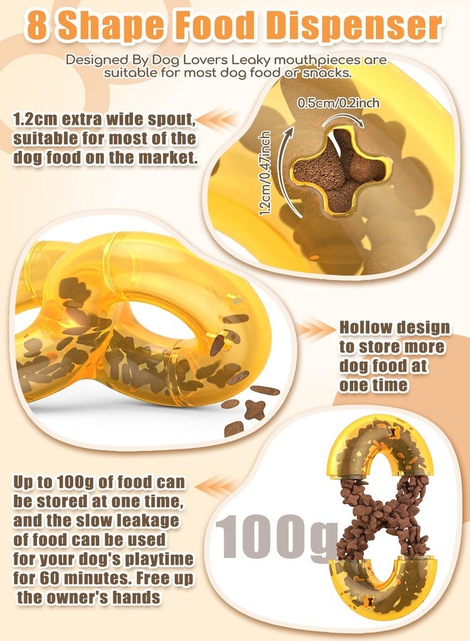 Moonorange Dog Pet Food Treat Feeder Chew Tooth Cleaning Ball Dog Toy Ball, Nontoxic Bite Food Ball Dogs Cats Training Exercise Toy, Exercise Game IQ Training Ball-Feeder Toy (with White Ball) - Image 2