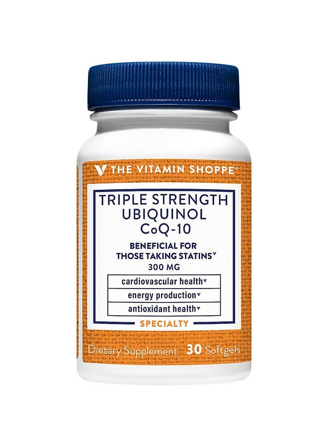 The Vitamin Shoppe Ubiquinol CoQ-10 - Helps Energy Production, Supports Cellular & Cardiovascular Health - 300 MG (30 Softgels) - Image 2