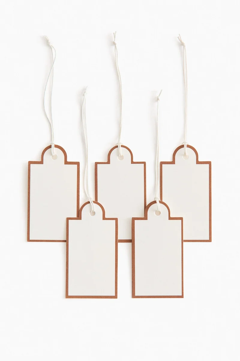 H&M 5-pack gift tags