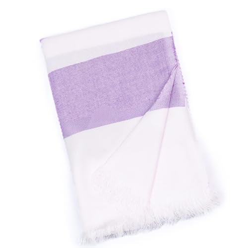 HABER 100% Bamboo Bath Towel (150 x 75 cm) – Ultra-Absorbent, 3X Softer Than Cotton, Quick Dry & Lightweight Large Eco-Friendly Towel for Bath, Gym & Travel – Amethyst Pack of 1 - Image 1