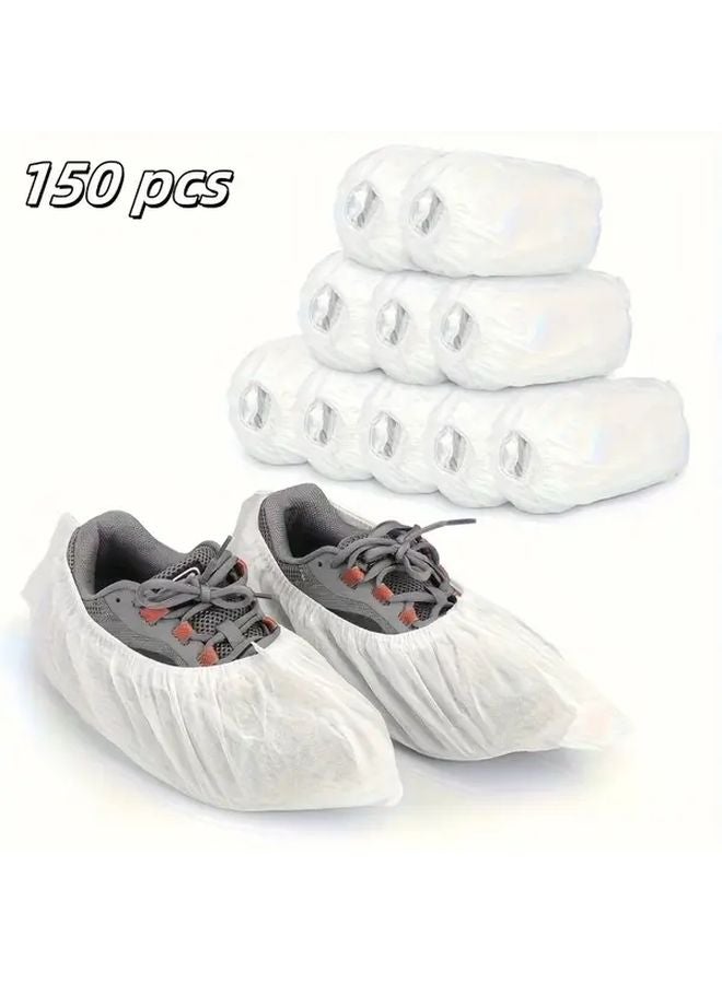 150pcs Non Slip Silent Plastic Shoe Covers Durable Floor Protection For Home Work Travel - Image 2