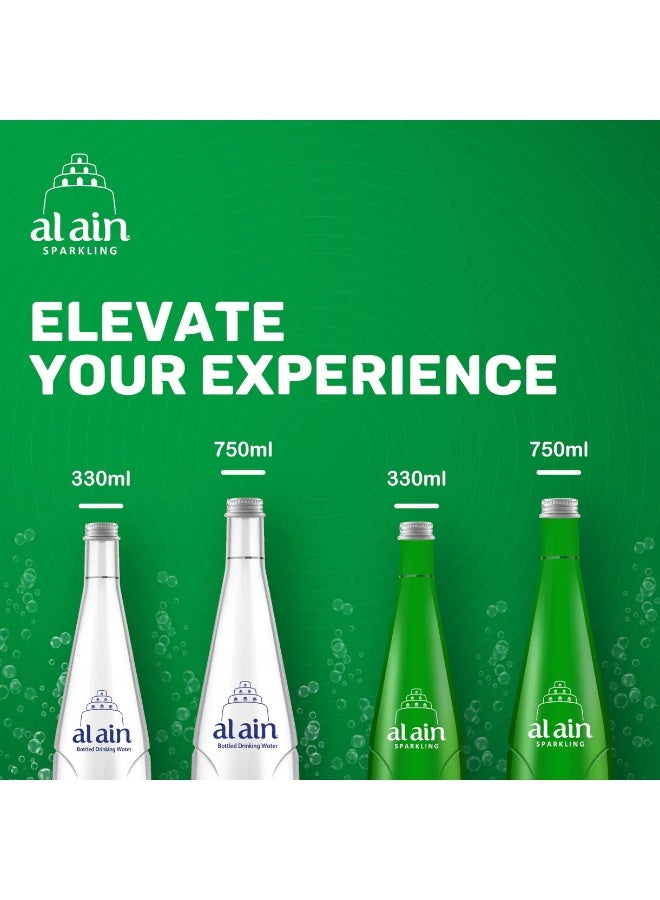 Al Ain Sparkling Water Glass Bottle 750ml × 6 Pack - Image 2