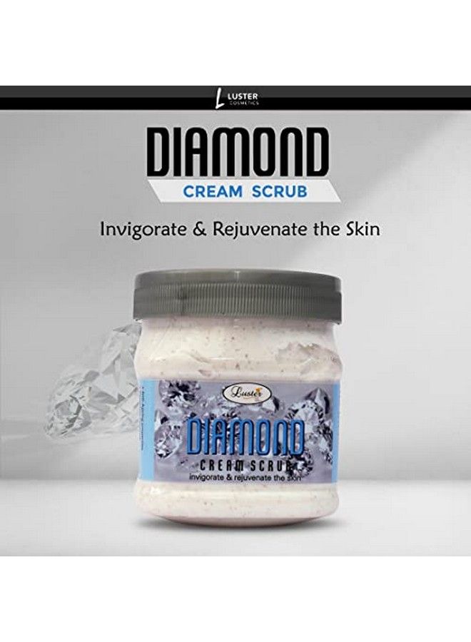 LUSTER Diamond Facial Kit | Diamond Facial Scrub | Diamond Massage Cream | Diamond Massage Gel | Diamond Face Pack | Diamond Facial Kit For Women & Men | No Paraben 500 Ml (Pack Of 4). - Image 5