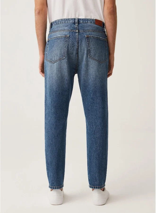 او في اس OVS Mens Skinny Jeans - Blue