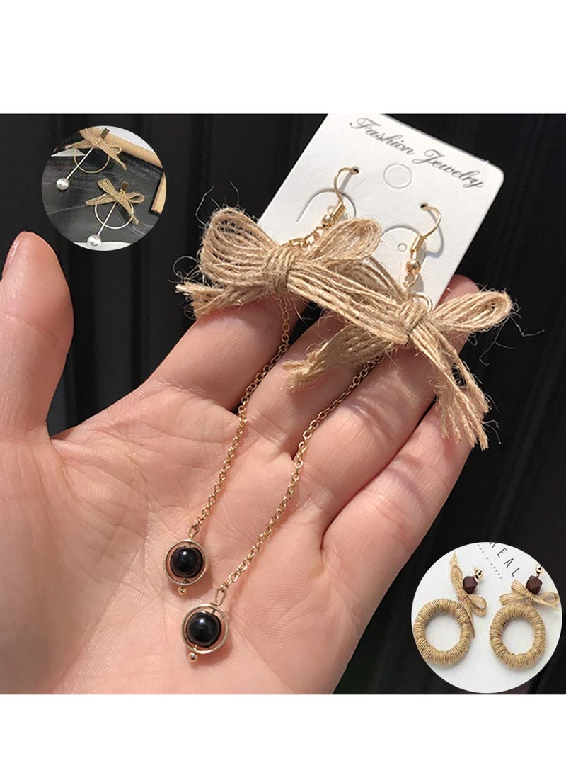 KASTWAVE 6 Rolls Jute Ribbon, Hessian Fabric Ribbons, Natural Jute Burlap Craft Ribbon for DIY Crafts Wedding Party Decoration House Gifts Decoration  (1.5cm,2cm,3cm) - Image 2