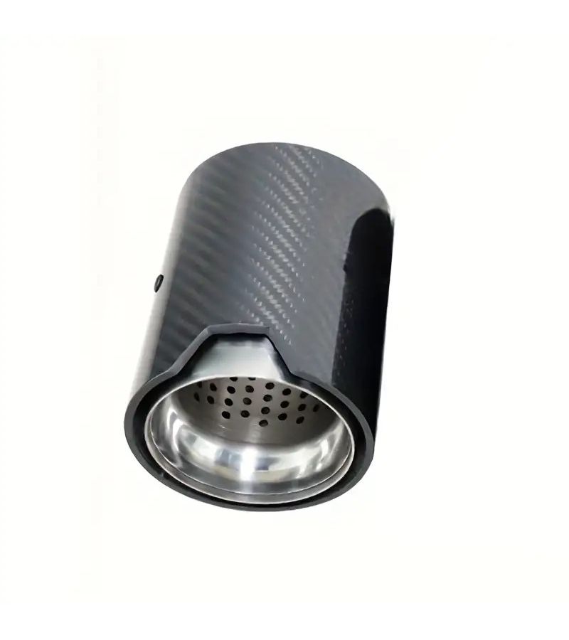 Carbon Fiber Exhaust Intake Port 73MM Baked Blue High Flow Performance Upgrade For BMW M2 M3 M4 F87 F80 F83 With Enhanced Sound Effect - Image 4