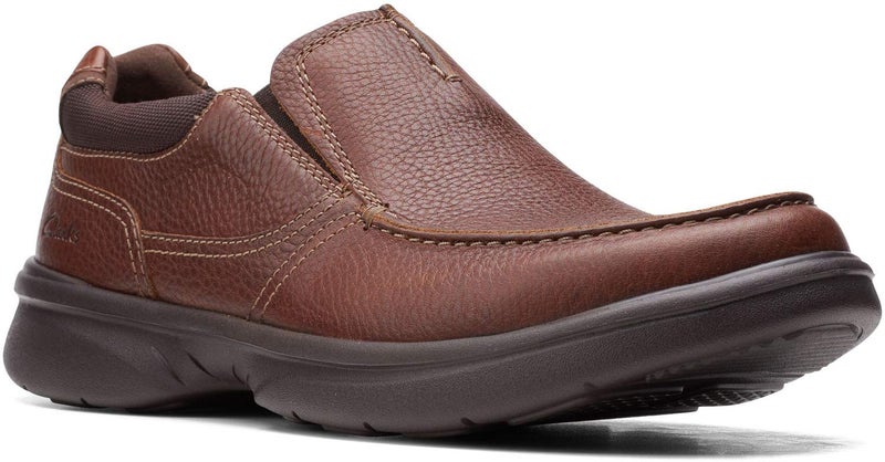 Clarks Men's Bradley Free Loafer, Tan Tumbled Leather, 13 Wide - Image 3