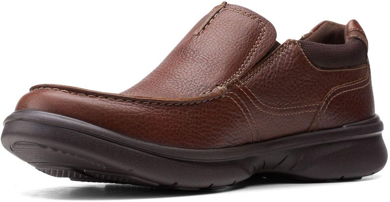 Clarks Men's Bradley Free Loafer, Tan Tumbled Leather, 13 Wide - Image 1