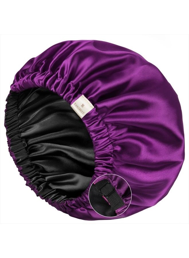 YANIBEST Silk Bonnet for Sleeping Satin Bonnet Hair Bonnets for Black Women and Men Double Layer Ajustable Bonnet for Curly Braids Hair - Image 1