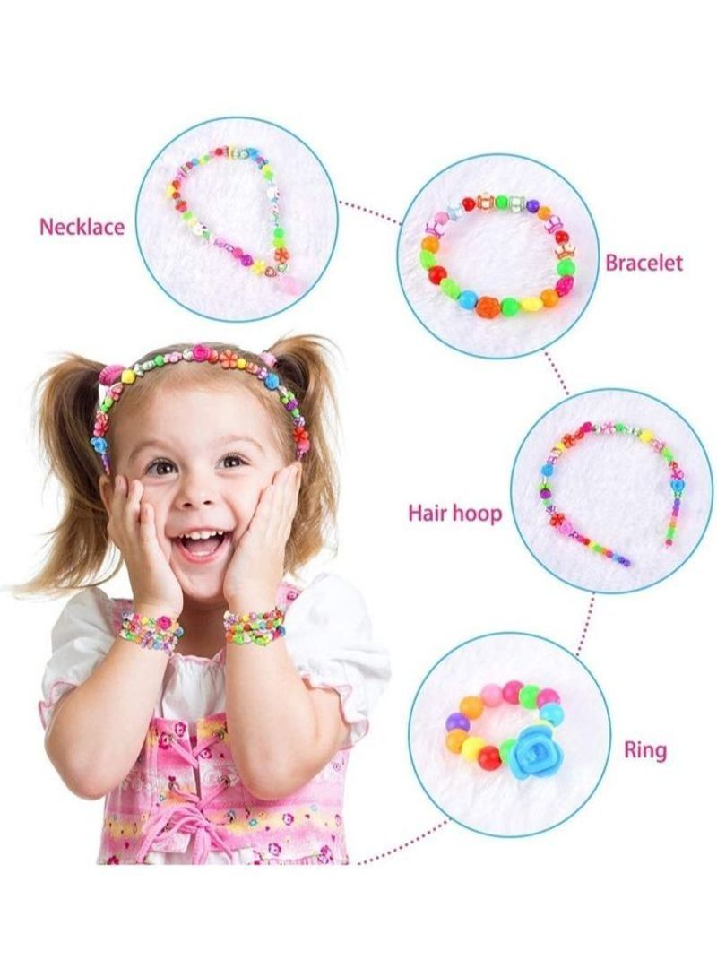 NIBEMINENT DIY Acrylic Crafting Beads Kit Box With Accessories - Image 3