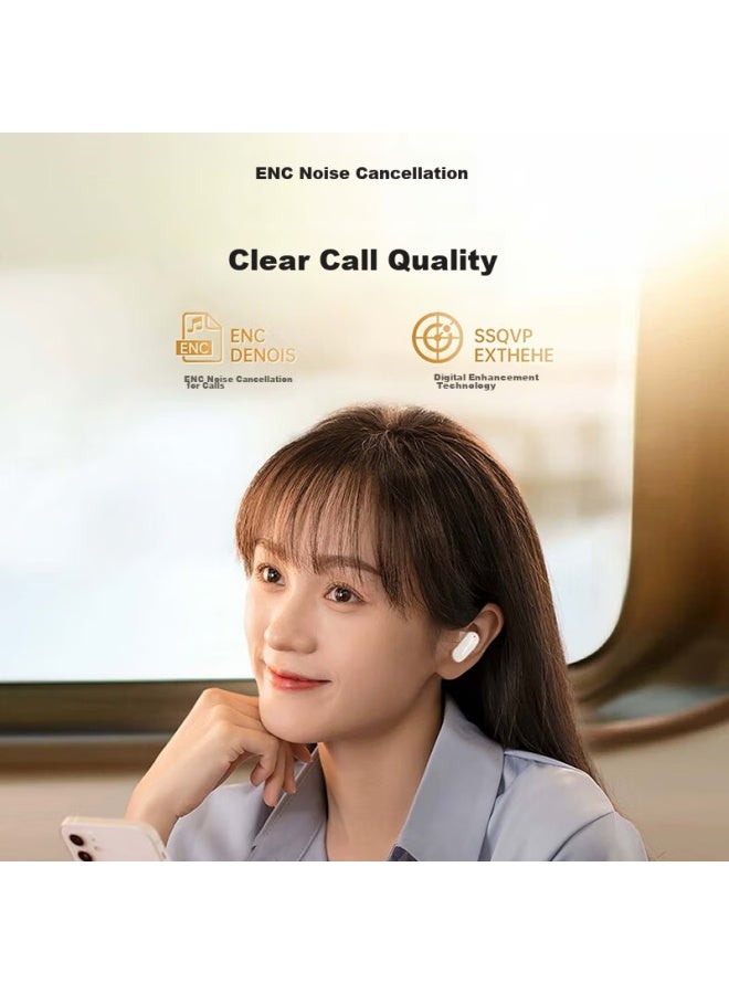 Soaiy Sl6 Upgraded Version True Wireless Bluetooth Earphones, Music And Call Noise Reduction, Long Battery Life, Compatible With Apple, Huawei, Xiaomi, Universal Black - Image 5