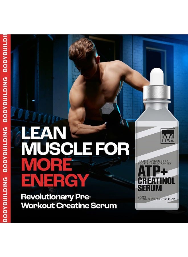 MMUSA ATP+: Men's Creatine Serum. Maximize Workouts with Enhanced Energy. Boost Muscle, Strength & Recovery. Rich in Amino Acids & Vitamins. With Joint Support. Top Pre-Workout Solution. 5.1 Fl Oz - Image 5