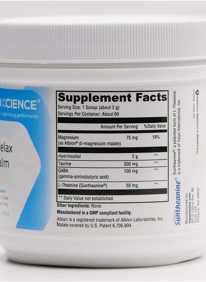 MYOXCIENCE Myo Relax (Unflavored)  - Image 3
