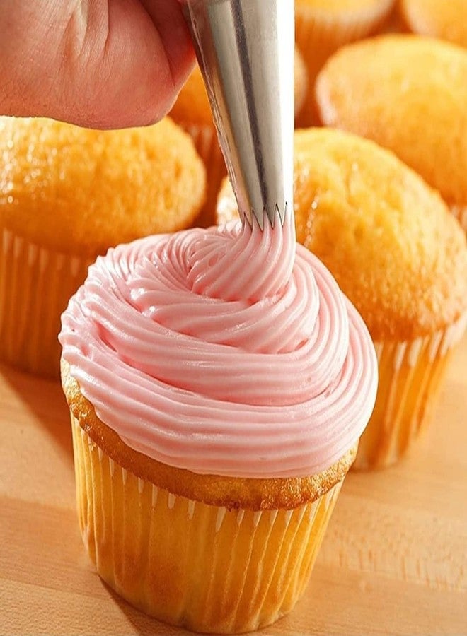 Sigaram Stainless Steel Cake Nozzle Set for Cake Decoration, Cupcakes & Cookies for Home & Bakery K5086 - Image 5