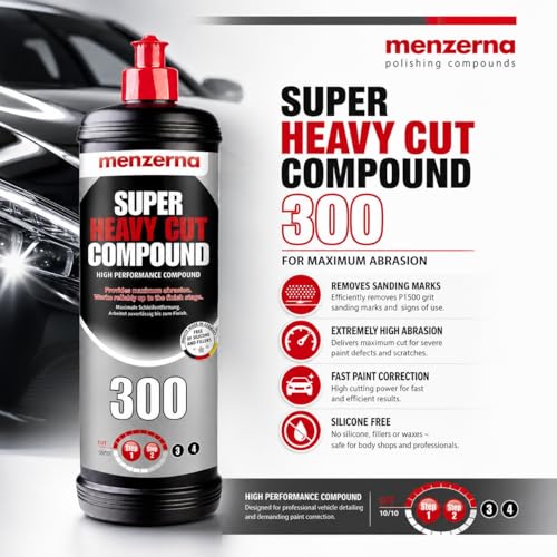 menzerna منتج مانزرنا SHC300Q مركب قطع ثقيل للغاية 300 ربع زجاجة - Image 3