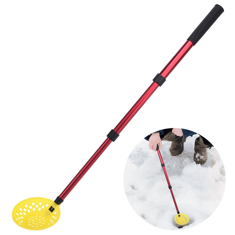 DECOHS Adjustable Ice Fishing Skimmer ScoopWinter Ice Fishing Scooper with Long HandleIce Fishing Gear for Scooping out Ice While Fishing