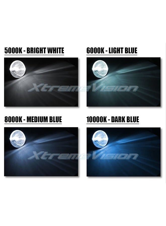XTREME VISION حزمة XtremeVision 35W AC Xenon HID مع بالاست AC نحيف (1 زوج) و H13 / 9008 6000K - 6K لمبات زينون زرقاء فاتحة (1 زوج) - Image 5