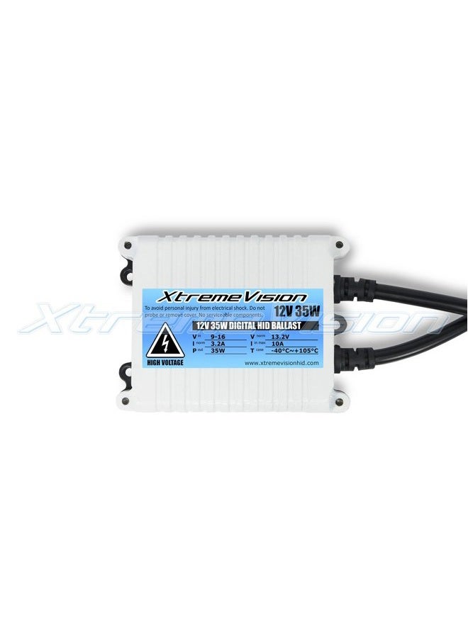 XTREME VISION حزمة XtremeVision 35W AC Xenon HID مع بالاست AC نحيف (1 زوج) و H13 / 9008 6000K - 6K لمبات زينون زرقاء فاتحة (1 زوج) - Image 3