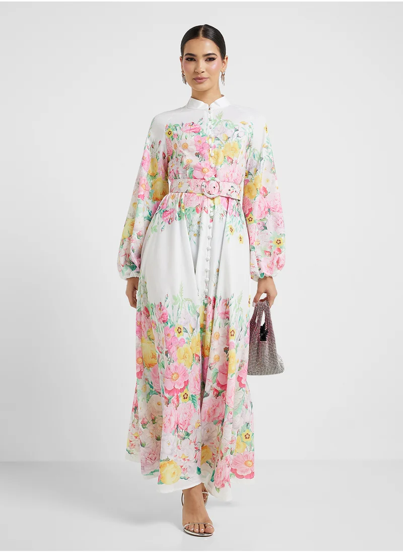 Khizana Floral Print Dress