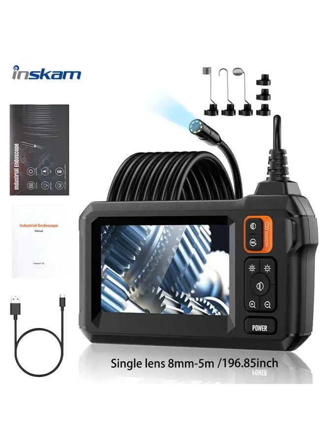 4.3 Inch Single Lens 8mm Waterproof Industrial Borescope With IPS Display For Automotive Repair - Image 1