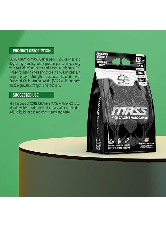 CORE CHAMPS MASS GAINER 15LBS - COOKIES & CREAM - Image 3