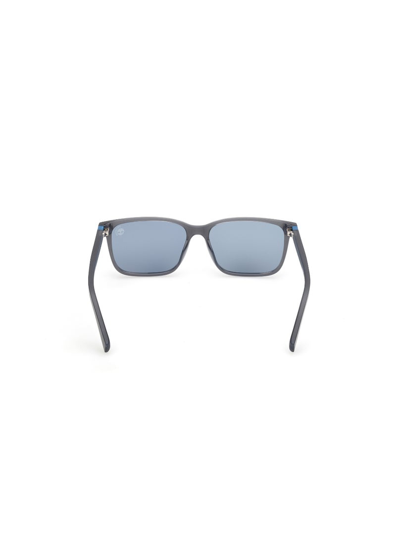 TIMBERLAND FULL RIM TEEN BOY RECTANGULAR GREY INJECTED SUNGLASSES - Image 4