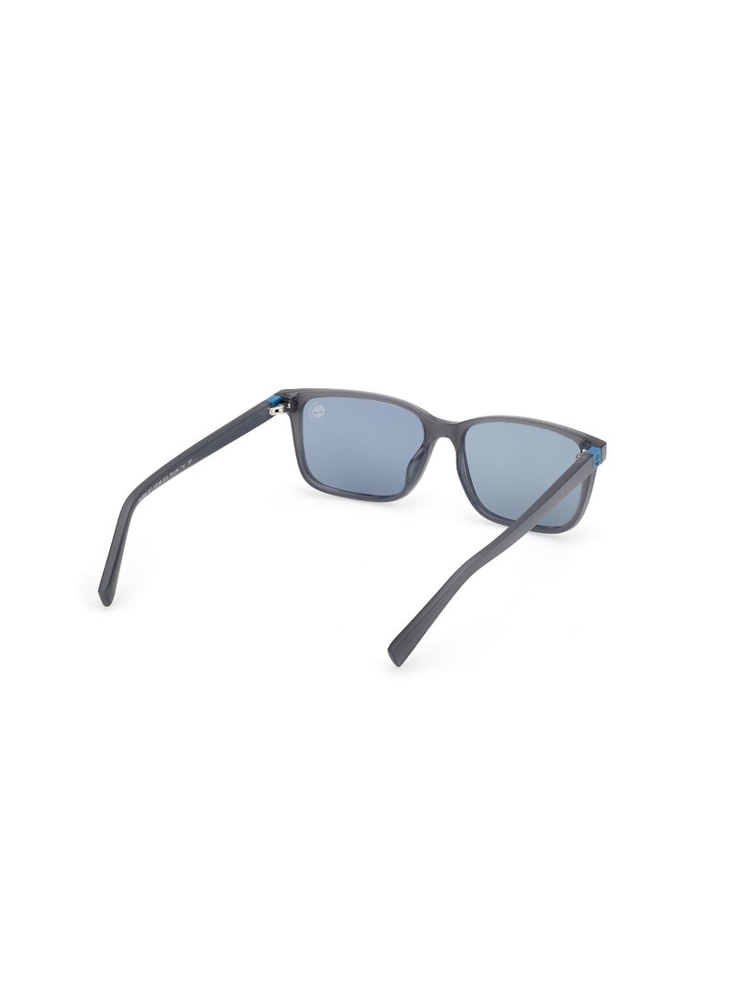 TIMBERLAND FULL RIM TEEN BOY RECTANGULAR GREY INJECTED SUNGLASSES - Image 5