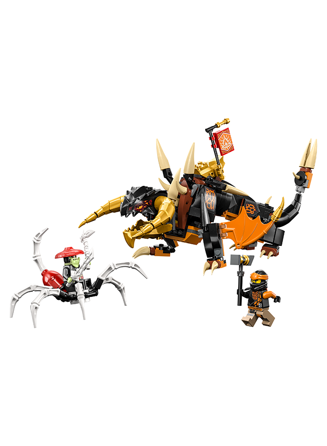 LEGO Ninjago Cole’S Earth Dragon Evo 71782 Building Toy Set, Featuring A Posable Dragon Toy And Cole And Bone Warrior Minifigures; Gift For Kids Aged 7+ Who Love Building And Ninja Action (285 Pieces)