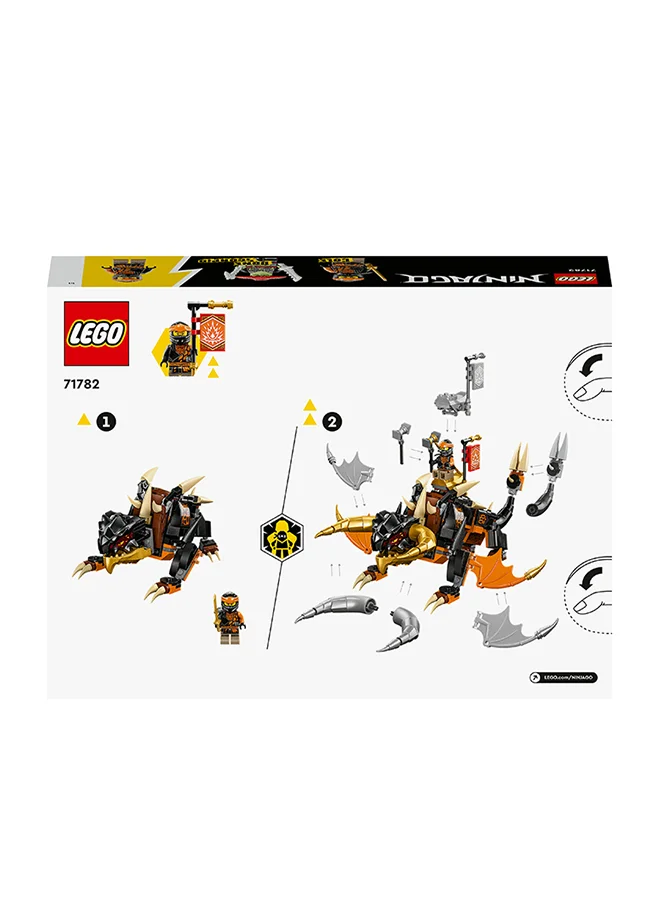 LEGO Ninjago Cole’S Earth Dragon Evo 71782 Building Toy Set, Featuring A Posable Dragon Toy And Cole And Bone Warrior Minifigures; Gift For Kids Aged 7+ Who Love Building And Ninja Action (285 Pieces)