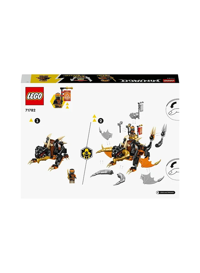 LEGO Ninjago Cole’S Earth Dragon Evo 71782 Building Toy Set, Featuring A Posable Dragon Toy And Cole And Bone Warrior Minifigures; Gift For Kids Aged 7+ Who Love Building And Ninja Action (285 Pieces)