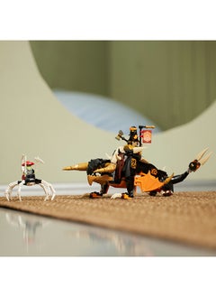 ليغو مجموعة ألعاب البناء NINJAGO Cole’s Earth Dragon EVO 71782، تتميز بلعبة تنين قابلة للتحريك وشخصيات Cole and Bone Warrior الصغيرة؛ هدية للأطفال من سن 7 سنوات فما فوق الذين يحبون البناء ومغامرات النينجا (285 قطعة)  - Image 5