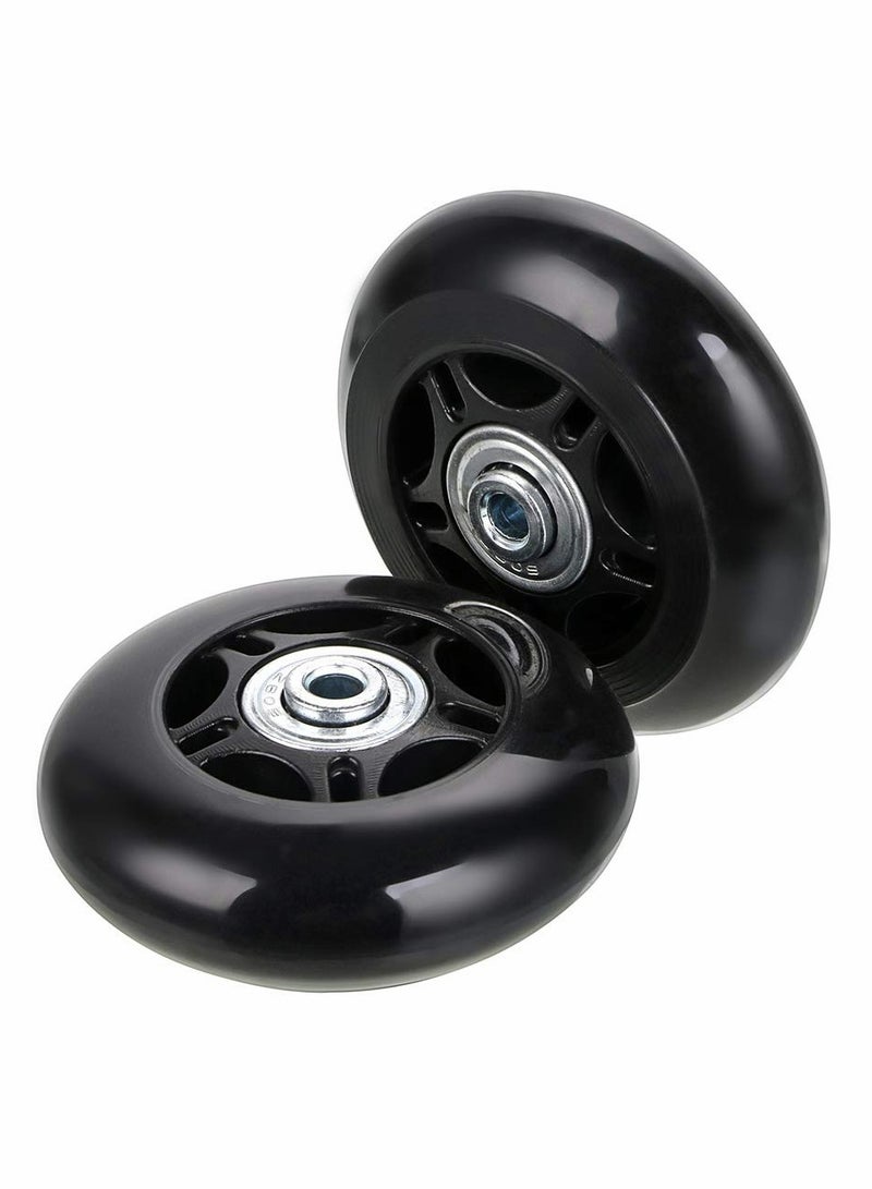 Zikra Luggage Swivel Wheel Replacement, Mute Wheel with Axles Screws Repair Tool, DIY Durable Plastic 360° Replacement Wheels with Screw, for Ordinary Luggage Box - Image 3