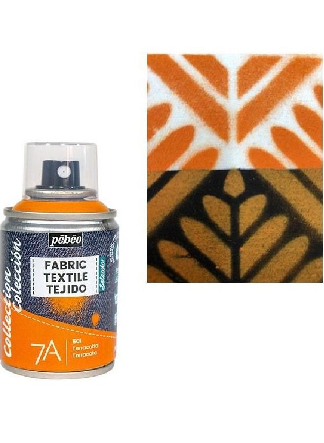 Pebeo طلاء رذاذ القماش 7A-100 مل (تيراكوتا 501) - Image 1