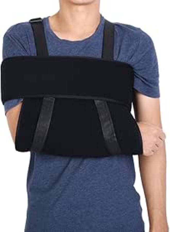 Arm Support Sling Brace, Adjustable Medical Arm Shoulder Support Sling Immobilizer Brace Fractured Arm Strap for Dislocated Fractured Humerus Humerus(S)