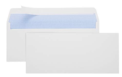Office Deed 500#10 Envelopes SELF SEAL Business Envelope Windowless Design, Security Tint Pattern for Secure Mailing, Invoices, Statements & Legal Document Mailing Envelopes, 4-1/8 x 9-1/2"- White - Image 1