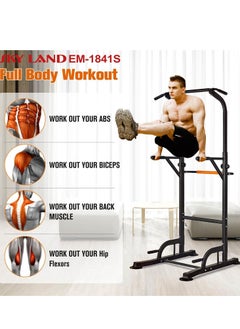 Sky Land Power Tower Dip Station for Home Gym| Multi-function Pull Up Chin Up Station Bar- Adjustable Height, for Strength Training Exercise  - Image 2