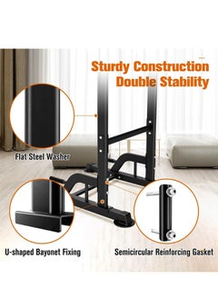 Sky Land Power Tower Dip Station for Home Gym| Multi-function Pull Up Chin Up Station Bar- Adjustable Height, for Strength Training Exercise  - Image 5