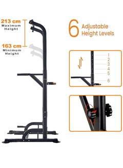 Power Tower Dip Station for Home Gym| Multi-function Pull Up Chin Up Station Bar- Adjustable Height, for Strength Training Exercise - pzsku/ZA31FFA0448AB876BF6D2Z/45/_/1713512988/8d198f0b-7020-4577-8bb2-862437394d89