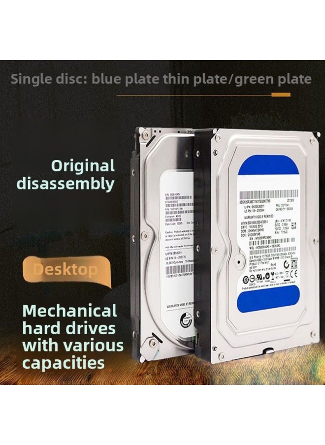 Generic Dismantling Desktop Hard Disk 1T 2t Serial Mechanical Hard Disk Monitoring Universal Dual Disk Blue Disk/thin Disk 3t 4t-Capacity:Taiwan 3t Blue/thin Plate-no Installation System Is Divided Into One Area  - Image 2