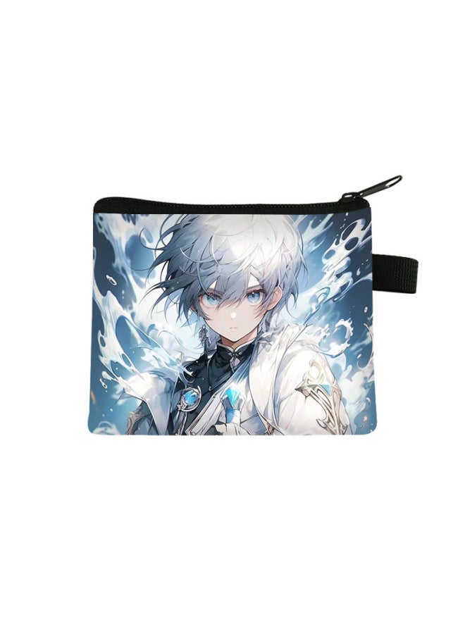 Genshin Impact Series Coin Purse Children's Mini Portable Key Card Holder Student Storage Bag Zipper Small Wallet