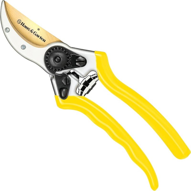 Haus & Garten ClassicPRO 8.5" Premium Titanium Bypass Garden Shears - Use as Pruners, Pruning Shears for Gardening, Hand Pruners, Handheld Garden Clippers Scissors Tool - Image 1
