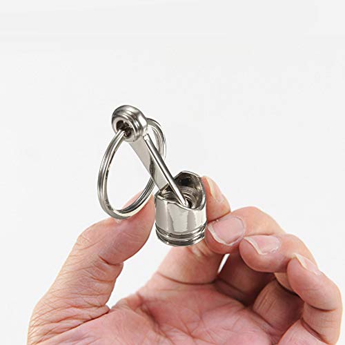 ReNext Internal Combustion Auto Engine Piston Car Pendant Alloy Keychain Key Ring - Image 2