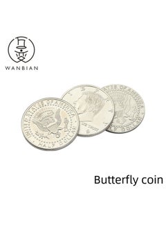 Magic Toys - Puzzle Box 3x3x3 Cube - Brain Teaser Iq Test Intelligence Booster Educational Toy Interactive Game-Color:1 Butterfly Coin 2 Ordinary Cents