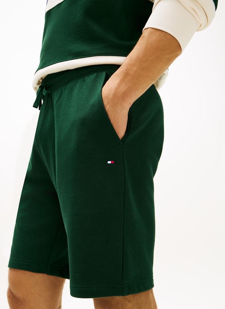 TOMMY HILFIGER Flag Embroidery Terry Sweat Shorts - Image 3