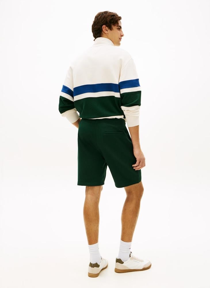 TOMMY HILFIGER Flag Embroidery Terry Sweat Shorts - Image 2
