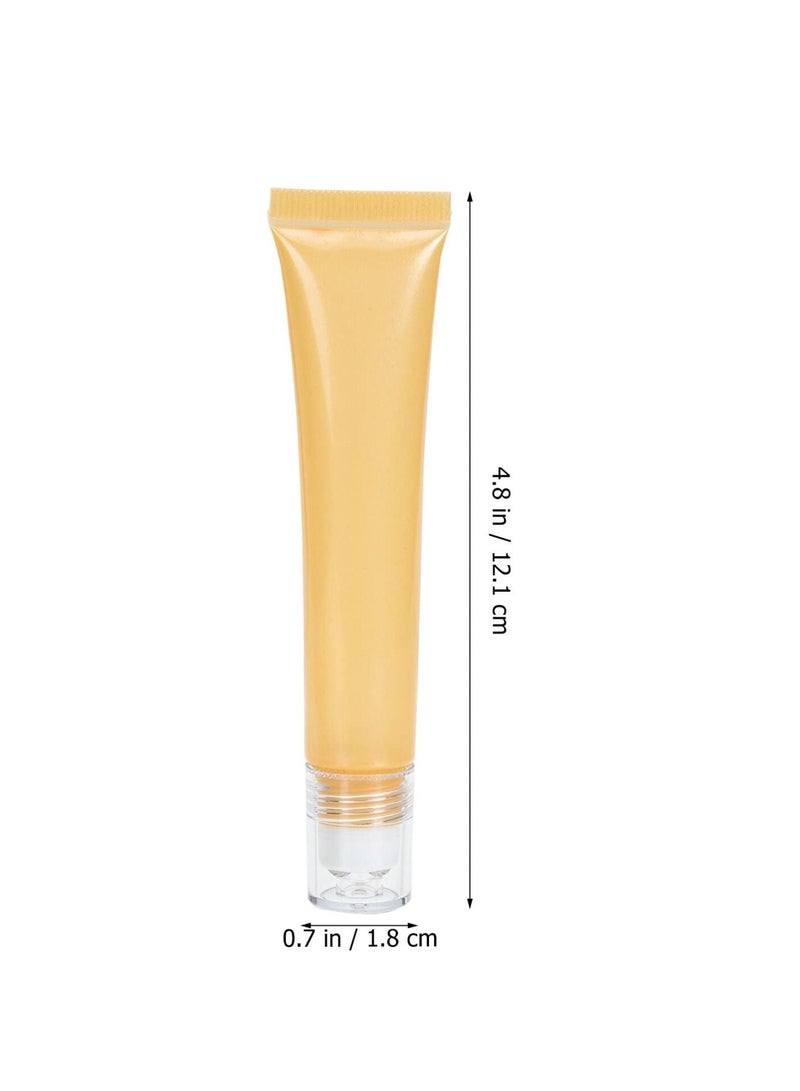 SYOSI Refillable Essential Oil Roller Bottles, 4 Pcs Squeezable Face and Hand Squeeze Bottles, Portable Outdoor Perfume Holders, Ideal for Cosmetics, Cleansers, Oils - Image 2