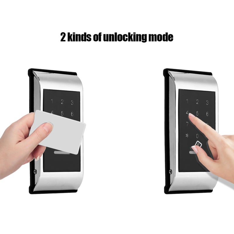 Touch Keypad Password Key Access Lock Digital Electronic Security Cabinet Coded Locker(Silver) - Image 5