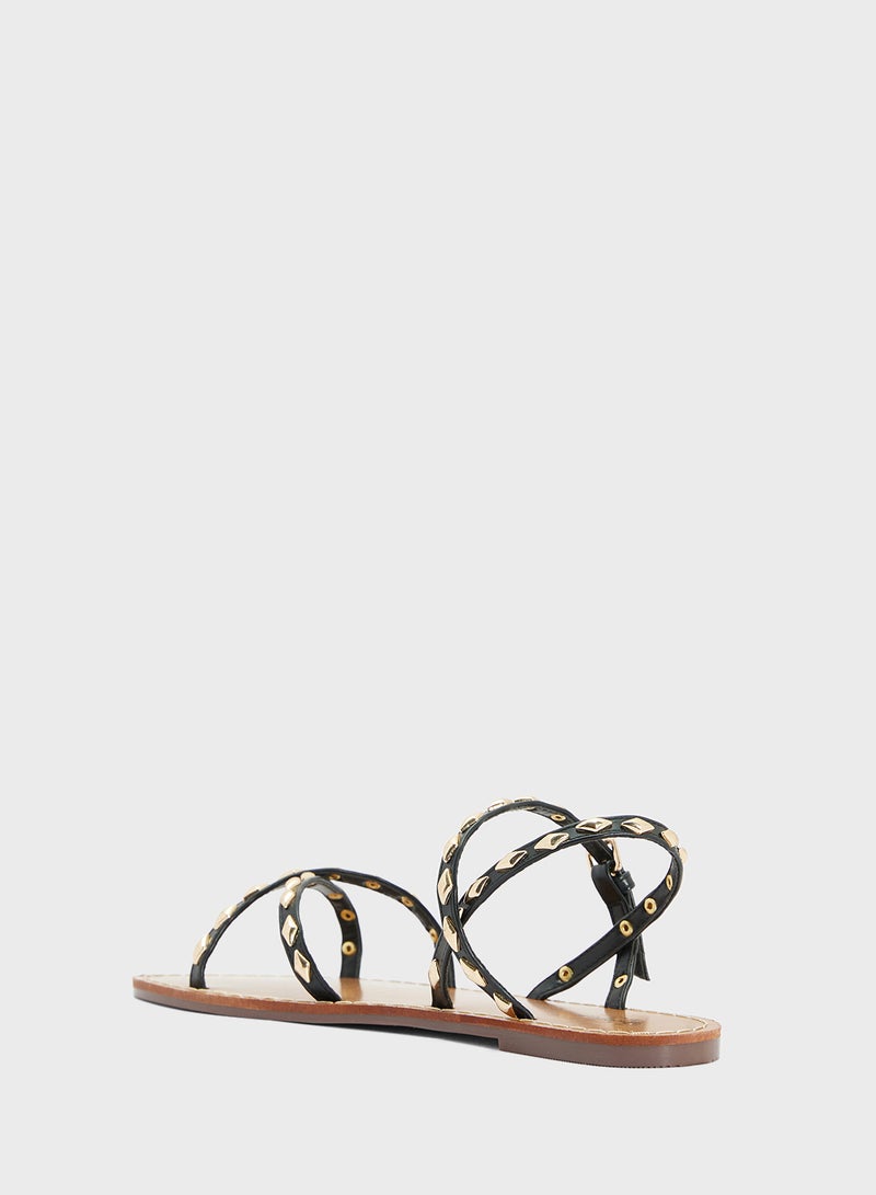 Ginger Crossover Strap Flat Sandal  - Image 3